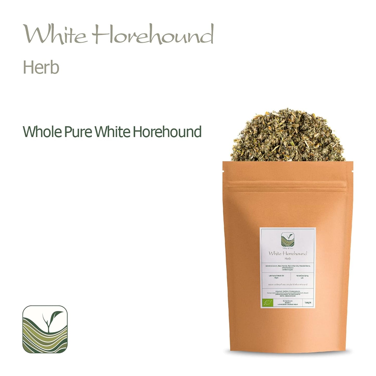 Valley of Tea White Horehound Leaf Herb Tea - Premium Herbal Horehound Leaves Blend