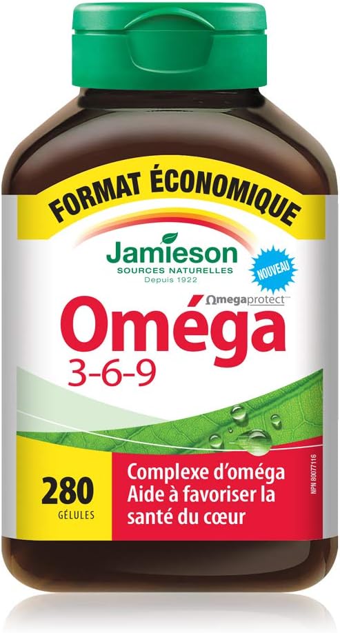 Value Pack of 280 Jamieson Omega 3-6-9 Softgels