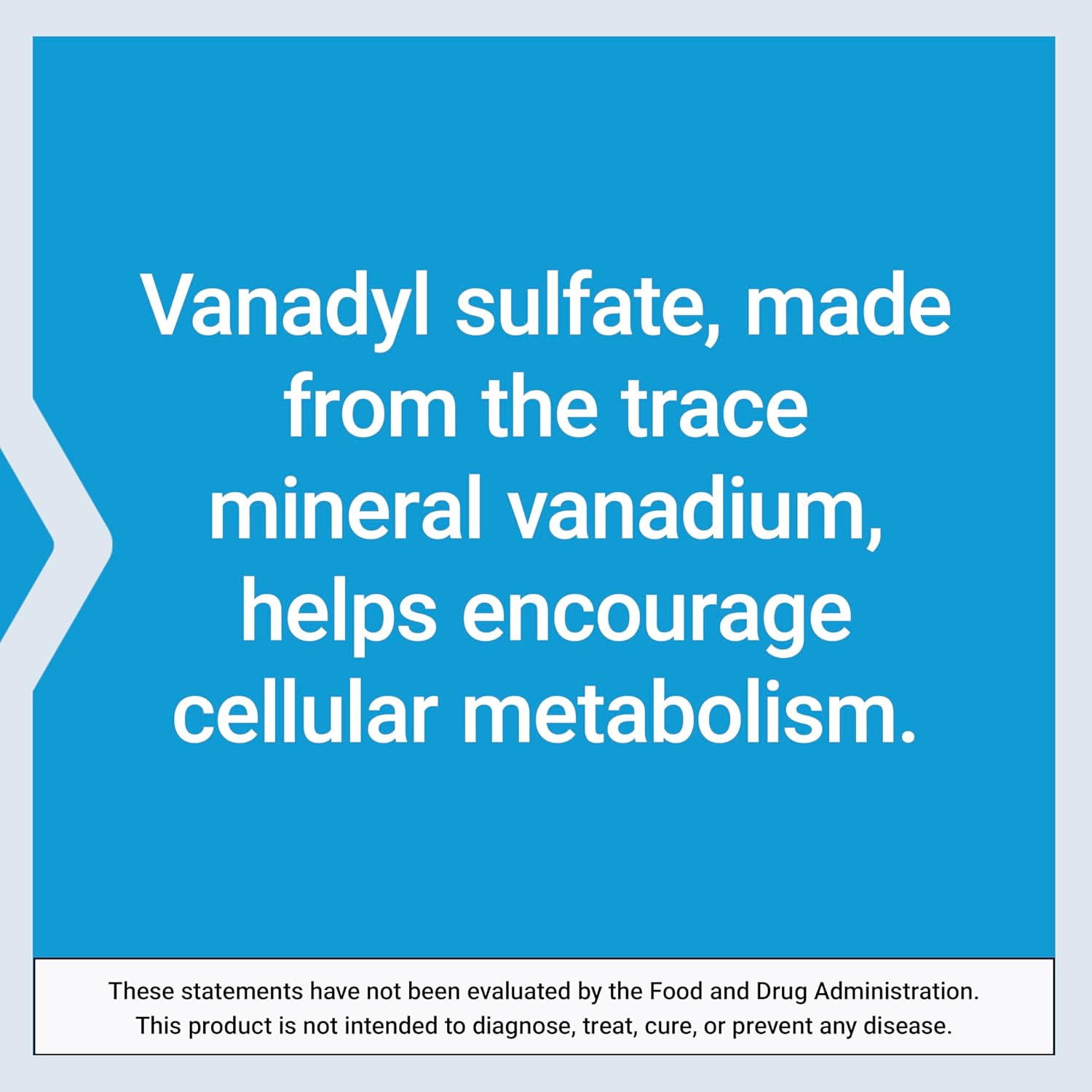 Vanadyl Sulfate Tablets for Healthy Glycemic Balance and Metabolism - 100 Count, Gluten-Free, Non-GMO Vegetarian Formula
