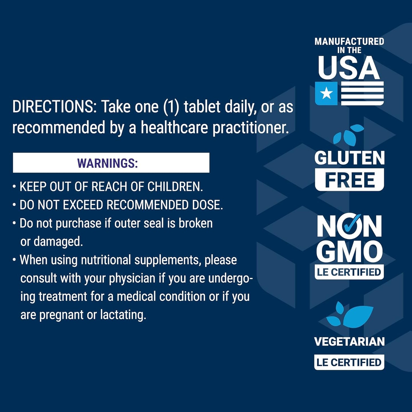 Vanadyl Sulfate Tablets for Healthy Glycemic Balance and Metabolism - 100 Count, Gluten-Free, Non-GMO Vegetarian Formula