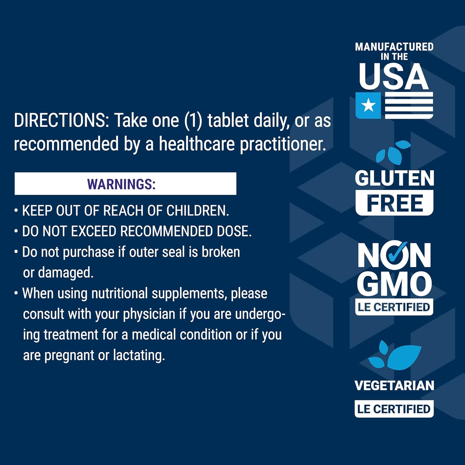 Vanadyl Sulfate Tablets for Healthy Glycemic Balance and Metabolism - 100 Count, Gluten-Free, Non-GMO Vegetarian Formula