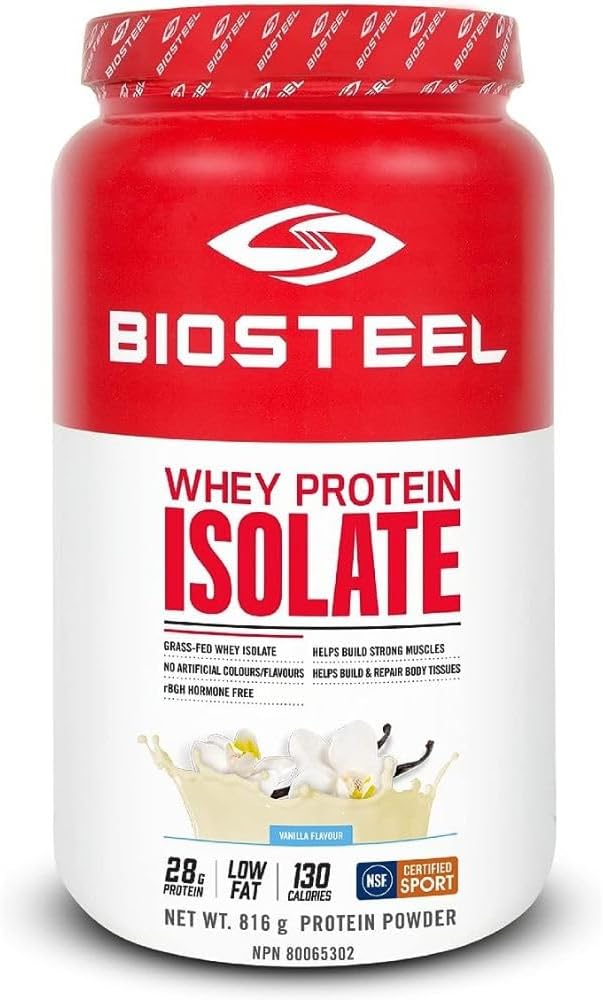 Vanilla BIOSTEEL Whey Isolate Protein Powder - 816g Pack