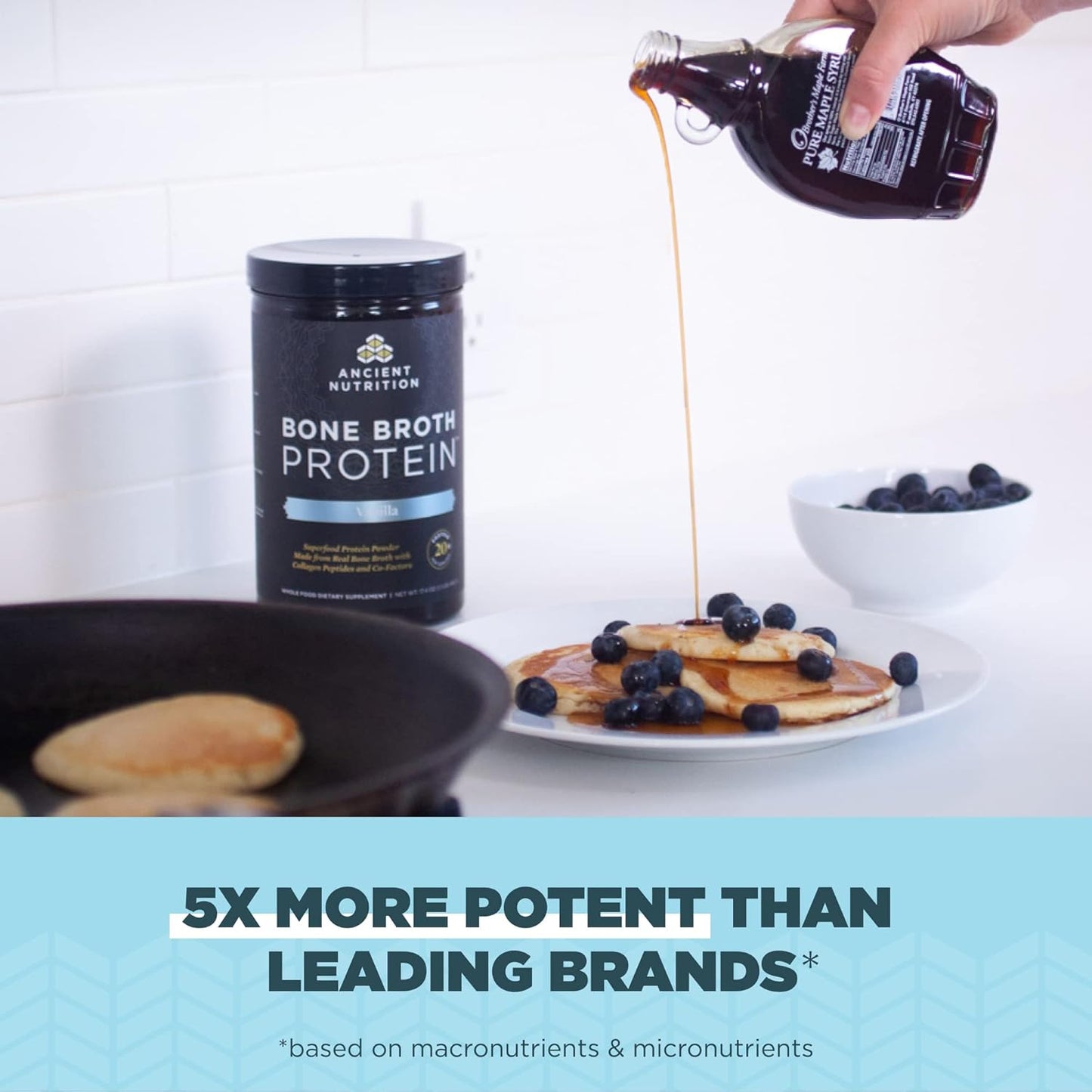 Vanilla Bone Broth Protein Powder: 20g Protein, 40 Servings, Gluten-Free Collagen Peptides for Shakes - BoostGo Australia