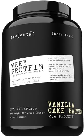 Vanilla Cake Whey Protein Isolate Powder for Muscle Growth & Recovery - 28 Servings