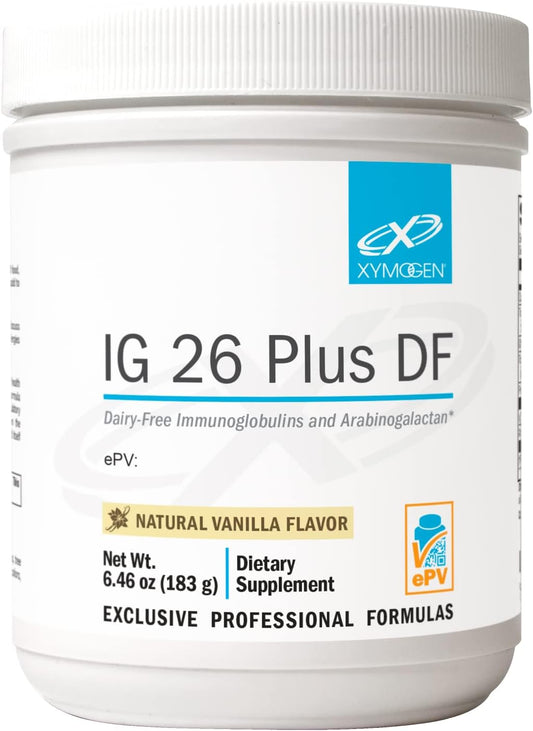 Vanilla Flavored Dairy-Free Immunoglobulin Powder with IgY Max for Intestinal Health and Muscle Recovery (6.46 oz)