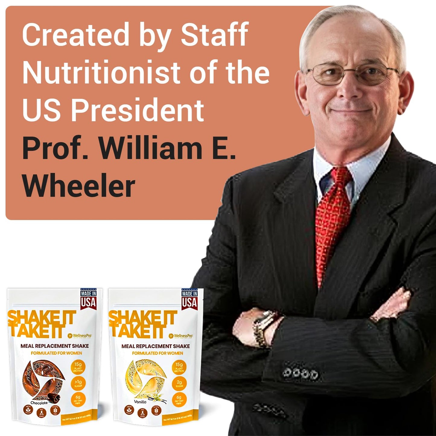 Vanilla Flavored Keto-Friendly Meal Replacement Shake for Women - Kosher Certified Protein Powder with Pre & Probiotics for Digestion - No Sucralose, 16.9 Oz