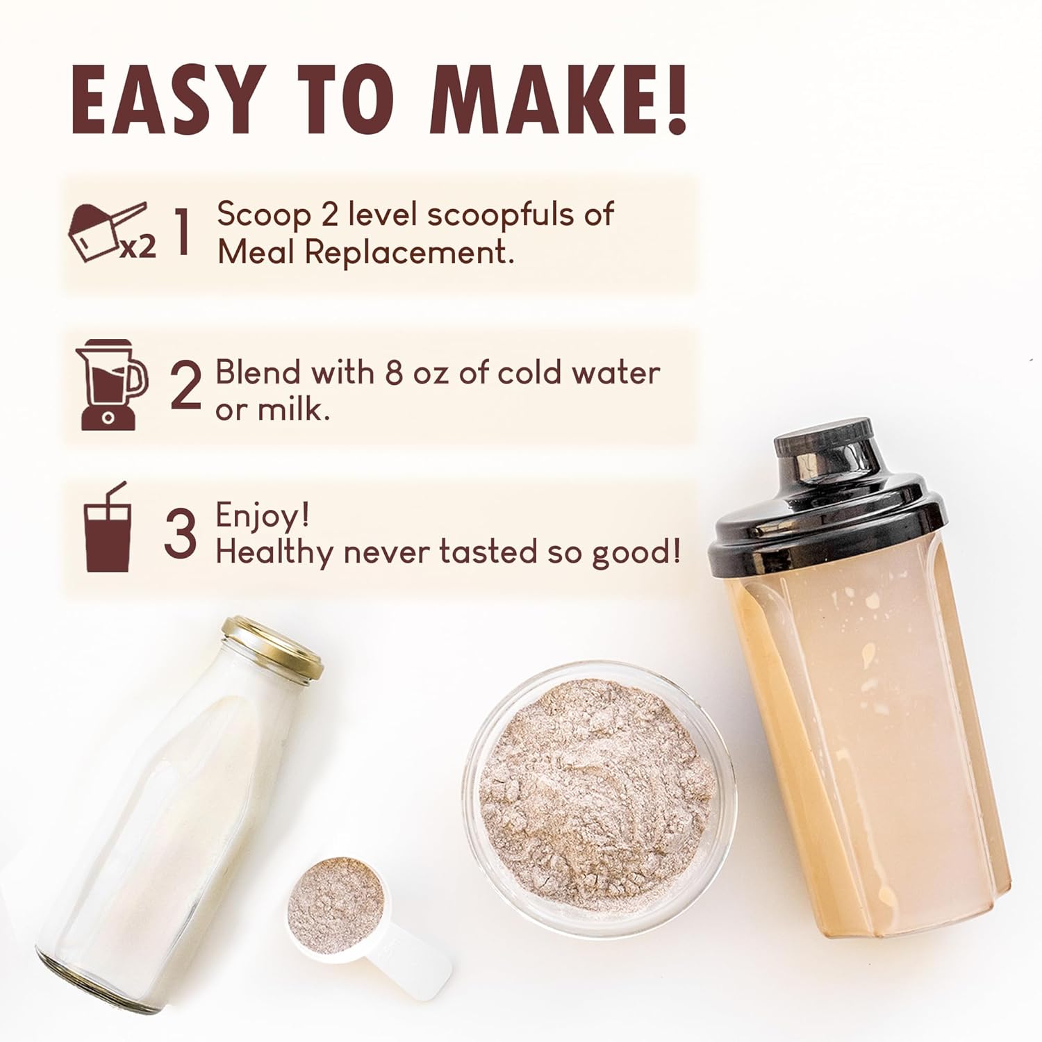 Vanilla Flavored Keto-Friendly Meal Replacement Shake for Women - Kosher Certified Protein Powder with Pre & Probiotics for Digestion - No Sucralose, 16.9 Oz