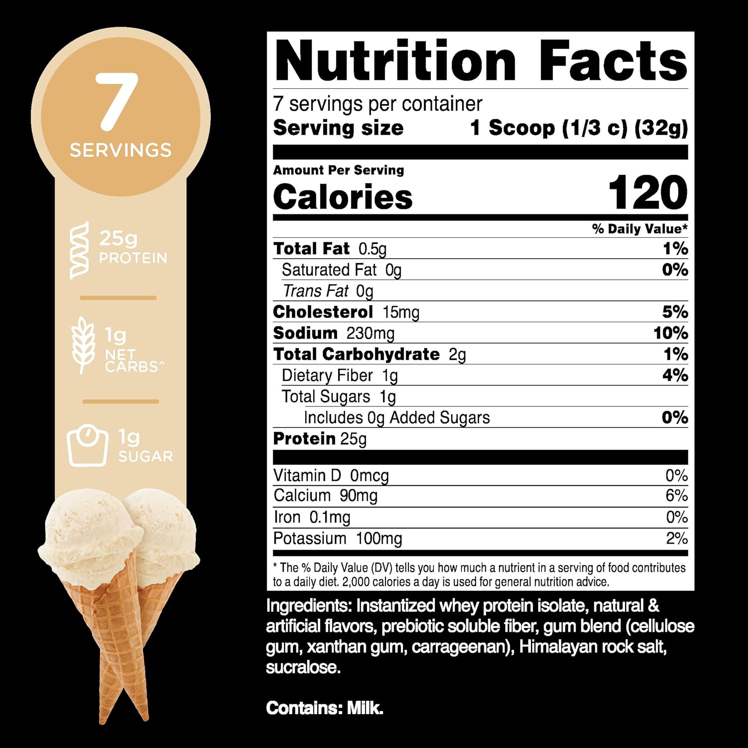 Vanilla Flavored Whey Protein Isolate (WPI) Powder - 7 Servings for Performance Transformation