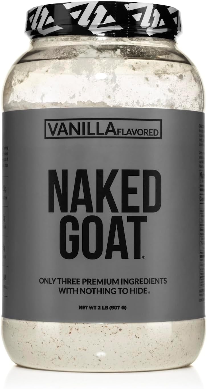 Vanilla Goat Whey Protein Powder - Small-Herd Dairies - 3 Ingredients - GMO & Soy Free - All Natural - 23g Protein - 25 Servings