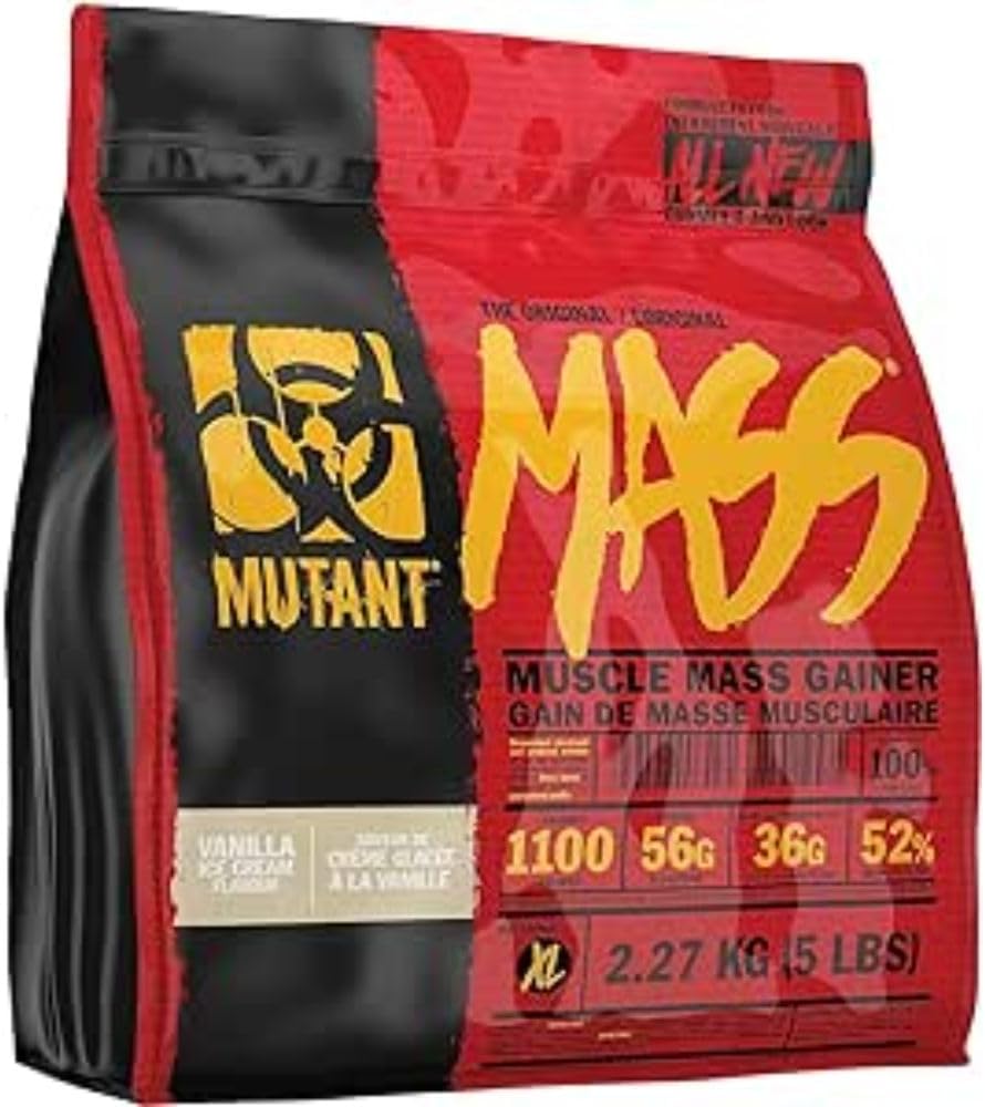 Vanilla Ice Cream Mutant MASS Gainer 5 Lbs - Ultimate Size and Strength Gainer