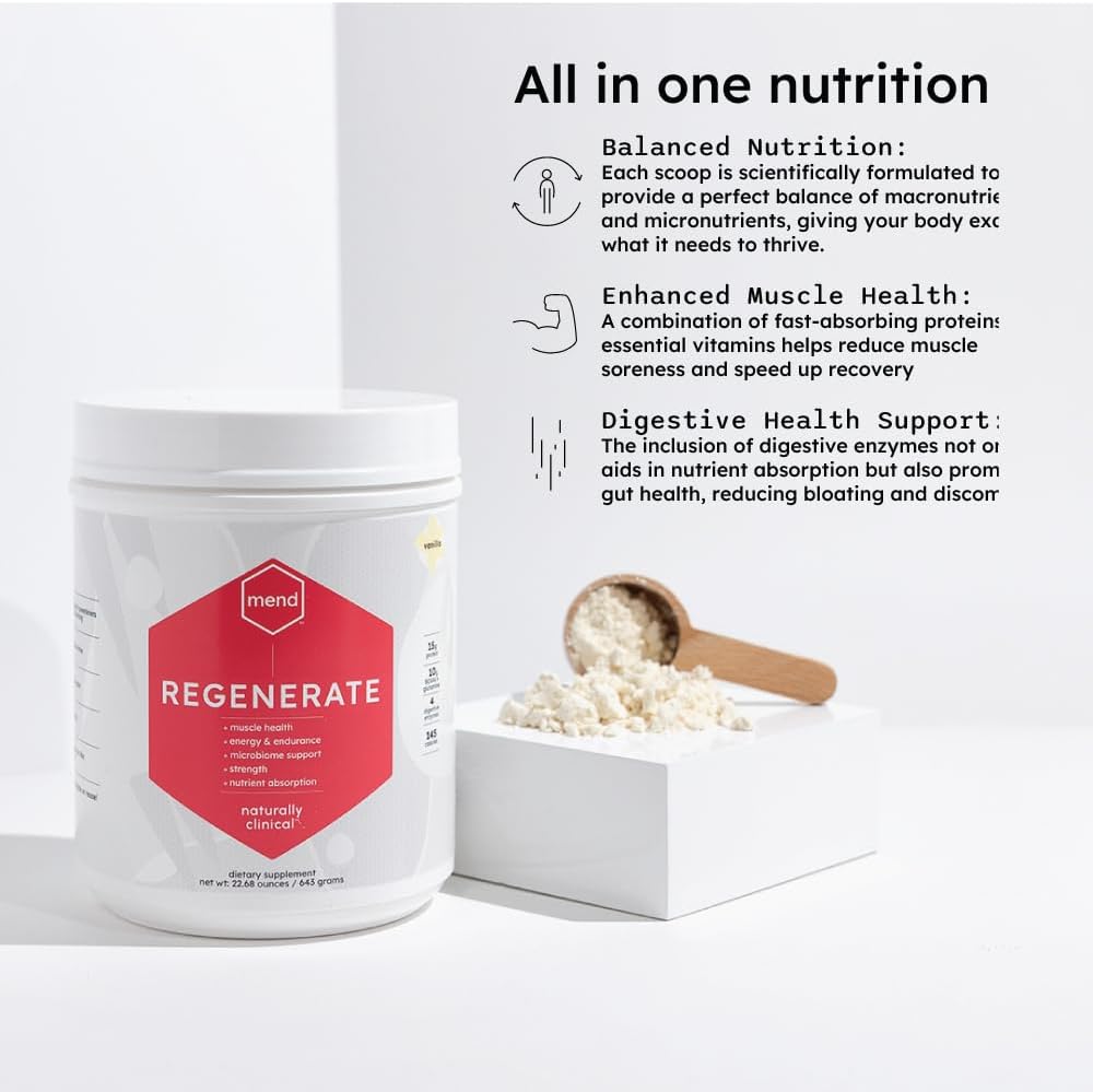 Vanilla MEND Perform and Regenerate Bundle: Relieve Aches, Support Muscle Health, Increase Energy and Endurance