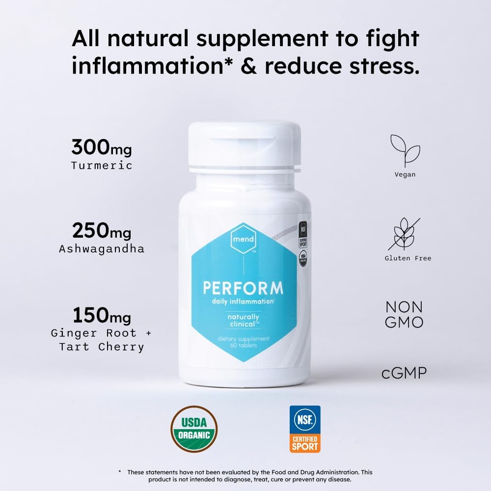 Vanilla MEND Perform and Regenerate Bundle: Relieve Aches, Support Muscle Health, Increase Energy and Endurance