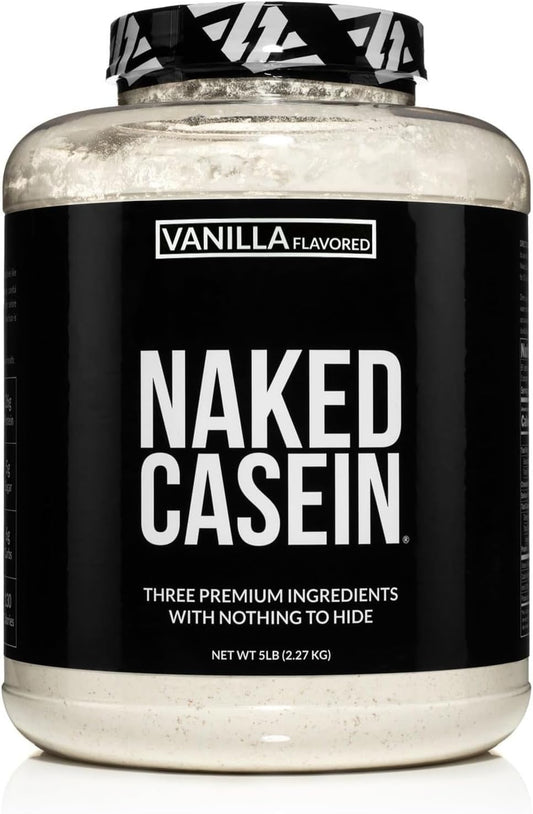 Vanilla Micellar Casein Protein Powder - 5lb Bulk - GMO, Gluten, Soy, Preservative-Free - Muscle Growth & Recovery - 61 Servings