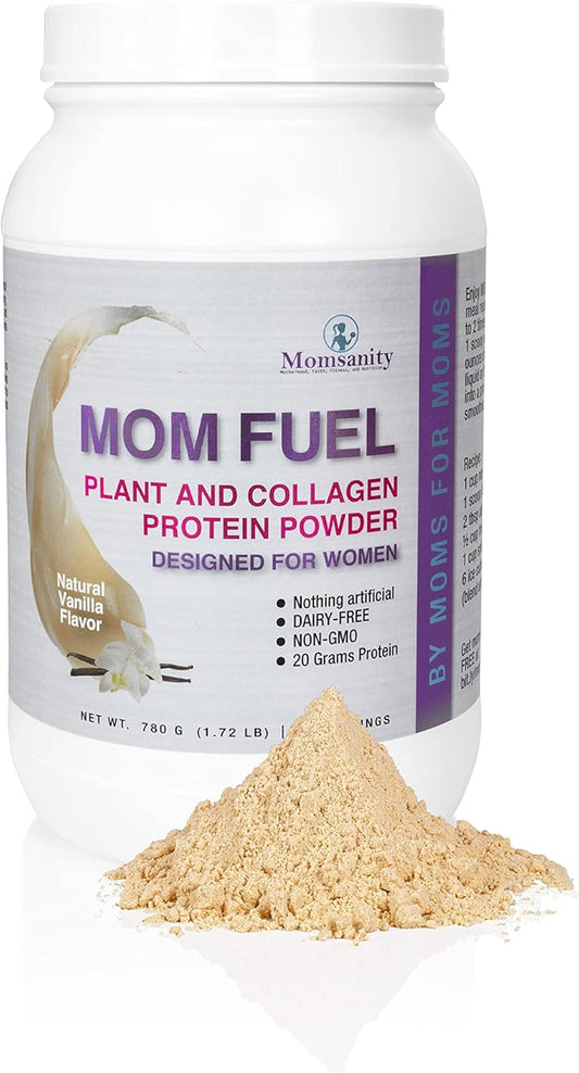 Vanilla Momsanity Dairy-Free Plant & Collagen Protein Powder for Women - 20g Protein Blend