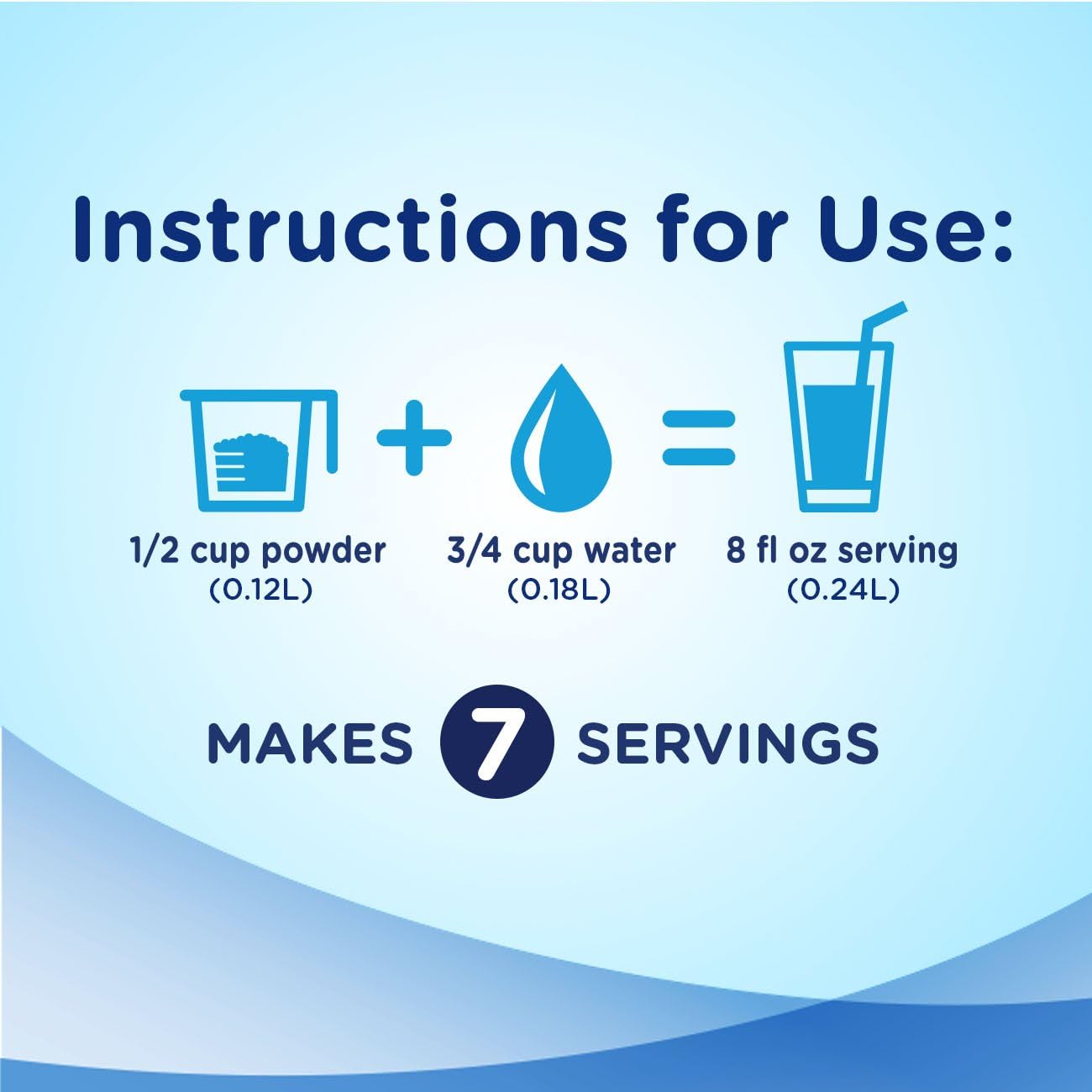 Vanilla Nutritional Powder with 8g Protein, 24 Vitamins & Minerals | Meal Replacement Shake Mix | Immune Support | 14.1 oz - 6 pack