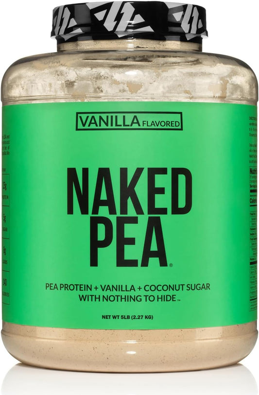 Vanilla Pea Protein Isolate - 5lb Bulk - Plant Based, Vegetarian & Vegan - Non-GMO, Gluten Free - Easy to Digest - North American Farms