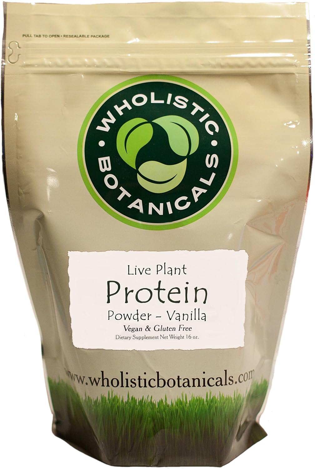 Vanilla Pea Protein Powder from Wholistic Botanicals - Made with Live Plant Ingredients