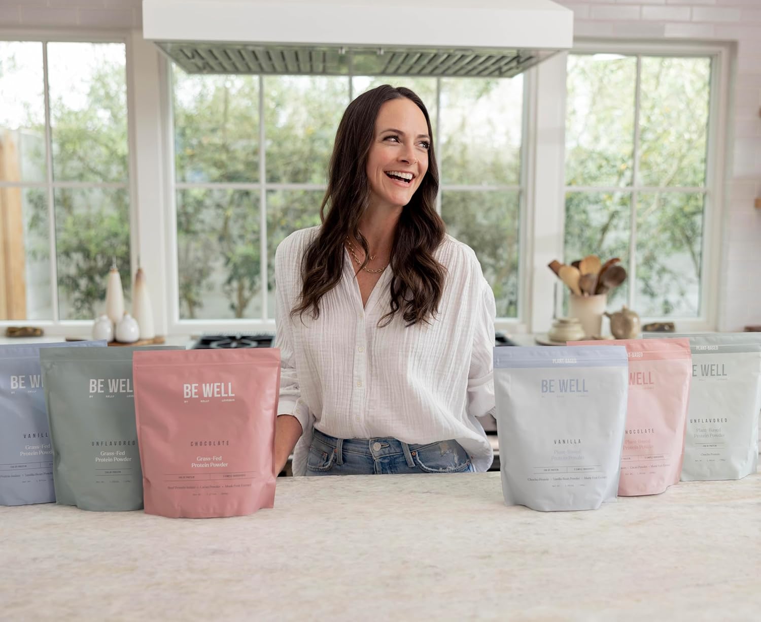 Vanilla Plant-Based Protein Powder by Be Well - 20G Protein, 8G Fiber, Vegan, 9 Amino Acids, 3 BCAAs, Stevia-Free, No Sugar Added - 1.68lb