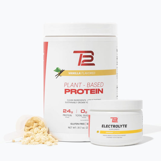 Vanilla Protein Powder & Lemonade Electrolytes Bundle for Muscle Recovery, Dairy-Free & Non-GMO
