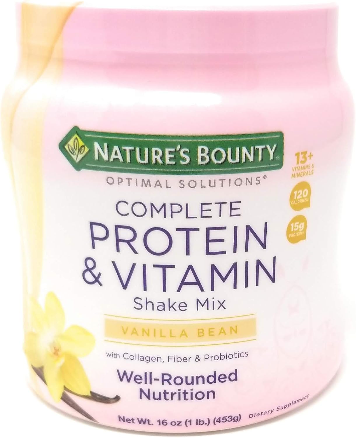 Vanilla Protein Vitamin Shake 16 oz - 2 Pack by Nature's Bounty