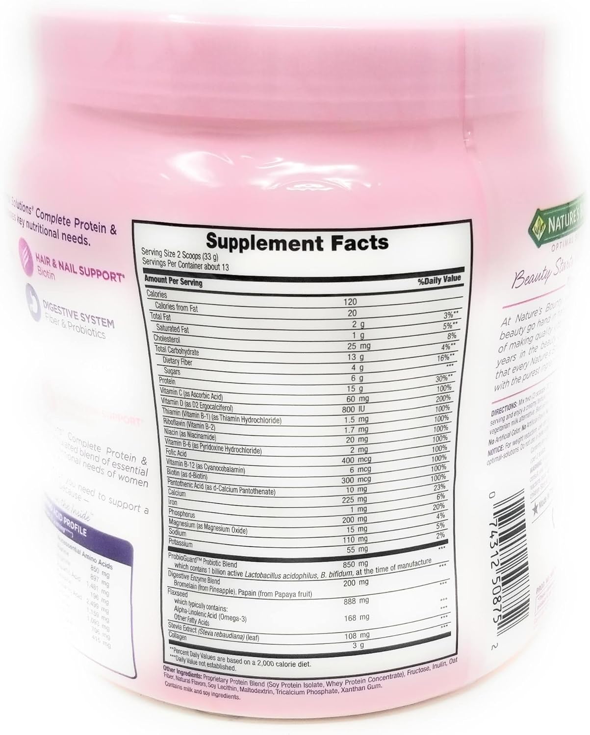 Vanilla Protein Vitamin Shake 16 oz - 2 Pack by Nature's Bounty