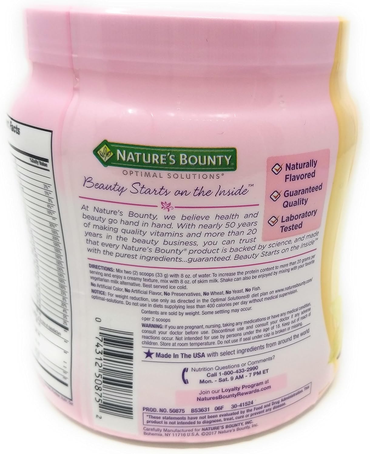 Vanilla Protein Vitamin Shake 16 oz - 2 Pack by Nature's Bounty