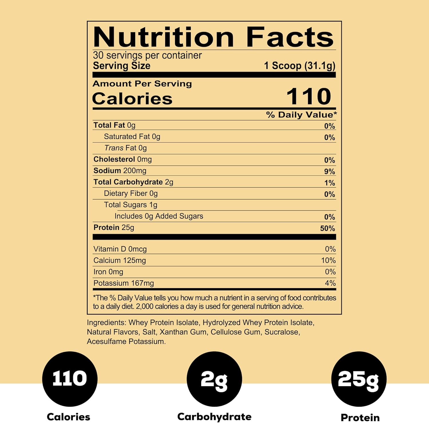 Vanilla REDCON1 Isotope 100% Whey Isolate: Keto-Friendly, Low Carb Protein Powder (30 Servings)