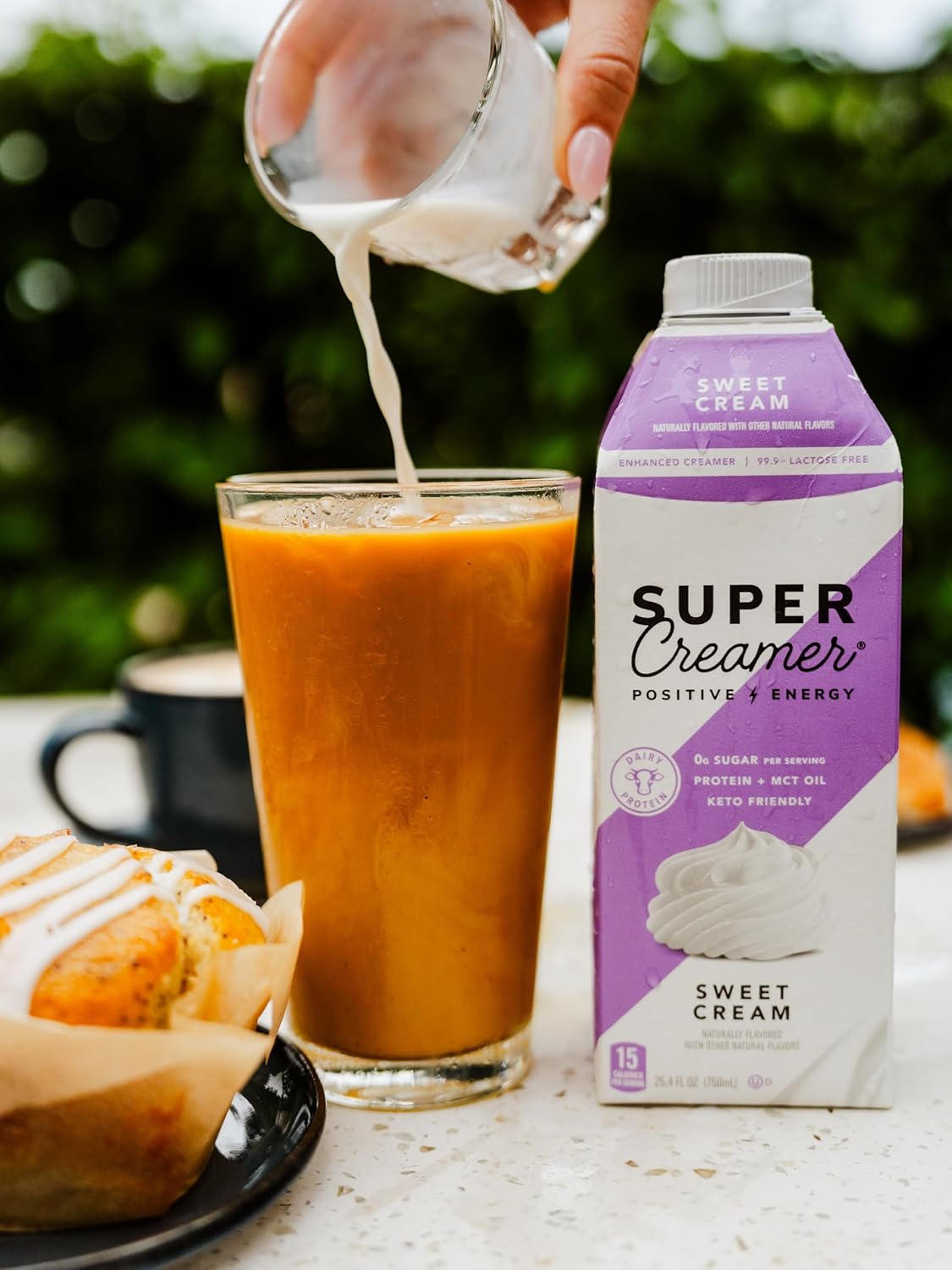 Vanilla Sugar-Free Super Coffee Creamer, 25.4 fl oz, 6 Pack - Keto-Friendly with 0g Sugar, 1g Protein, 15 Calories per Serving