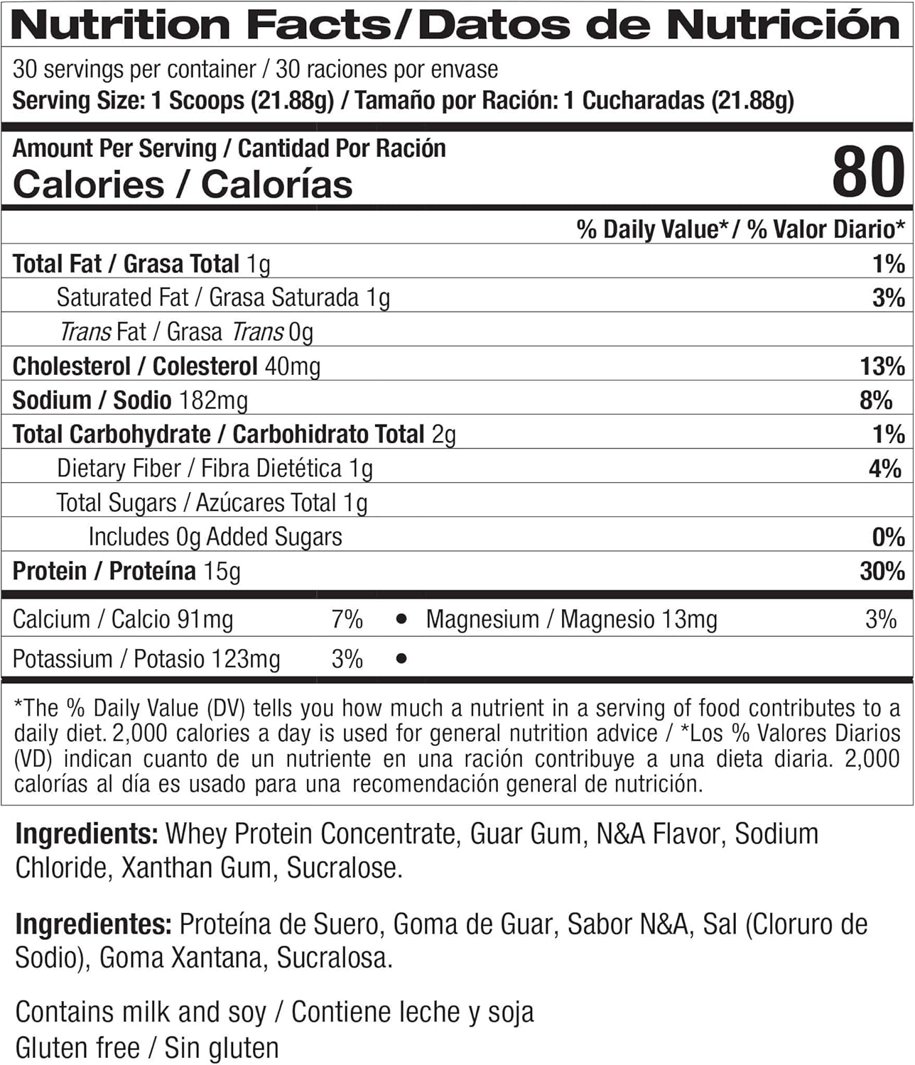 Vanilla Whey Protein Powder: High Protein Snack with Iron and Vitamin D, Gluten-Free Protein Shake Powder (20g Protein)