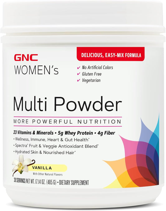 Vanilla Women's Multi Powder by GNC - Essential Daily Nutrition for Women