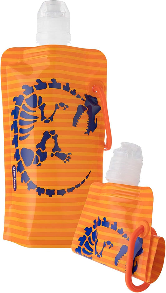 Vapur Kids Flexible Collapsible Anti-Bottle with Clip for Portable Hydration on-the-go