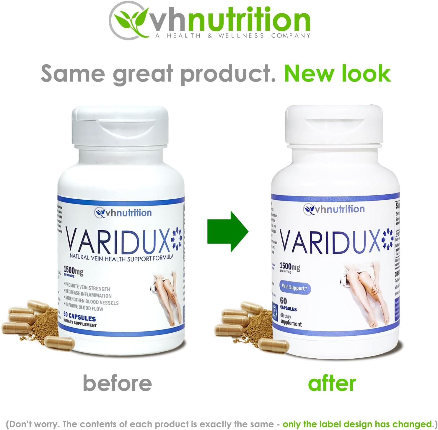 VARIDUX Vein Support Supplements | Grape Seed Extract, Pine Bark, Butchers Broom | Promotes Circulation | 60 Capsules