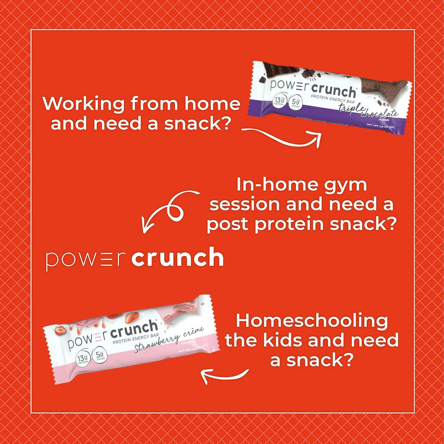 Variety Pack of 30 Power Crunch Protein Wafer Bars - 6 Flavors, 1.4 Ounce Bars, High Protein Snacks with Delicious Taste