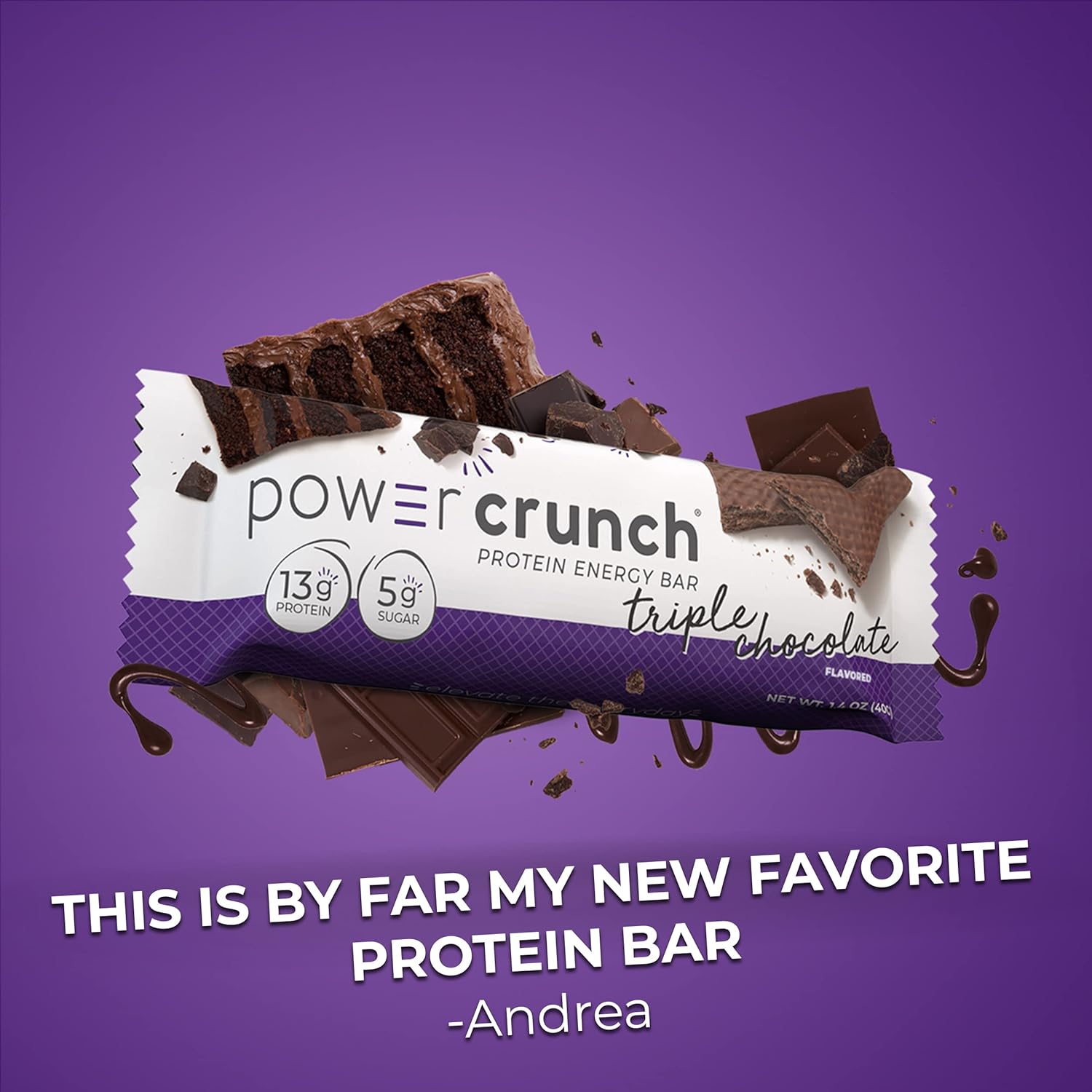 Variety Pack of 30 Power Crunch Protein Wafer Bars - 6 Flavors, 1.4 Ounce Bars, High Protein Snacks with Delicious Taste