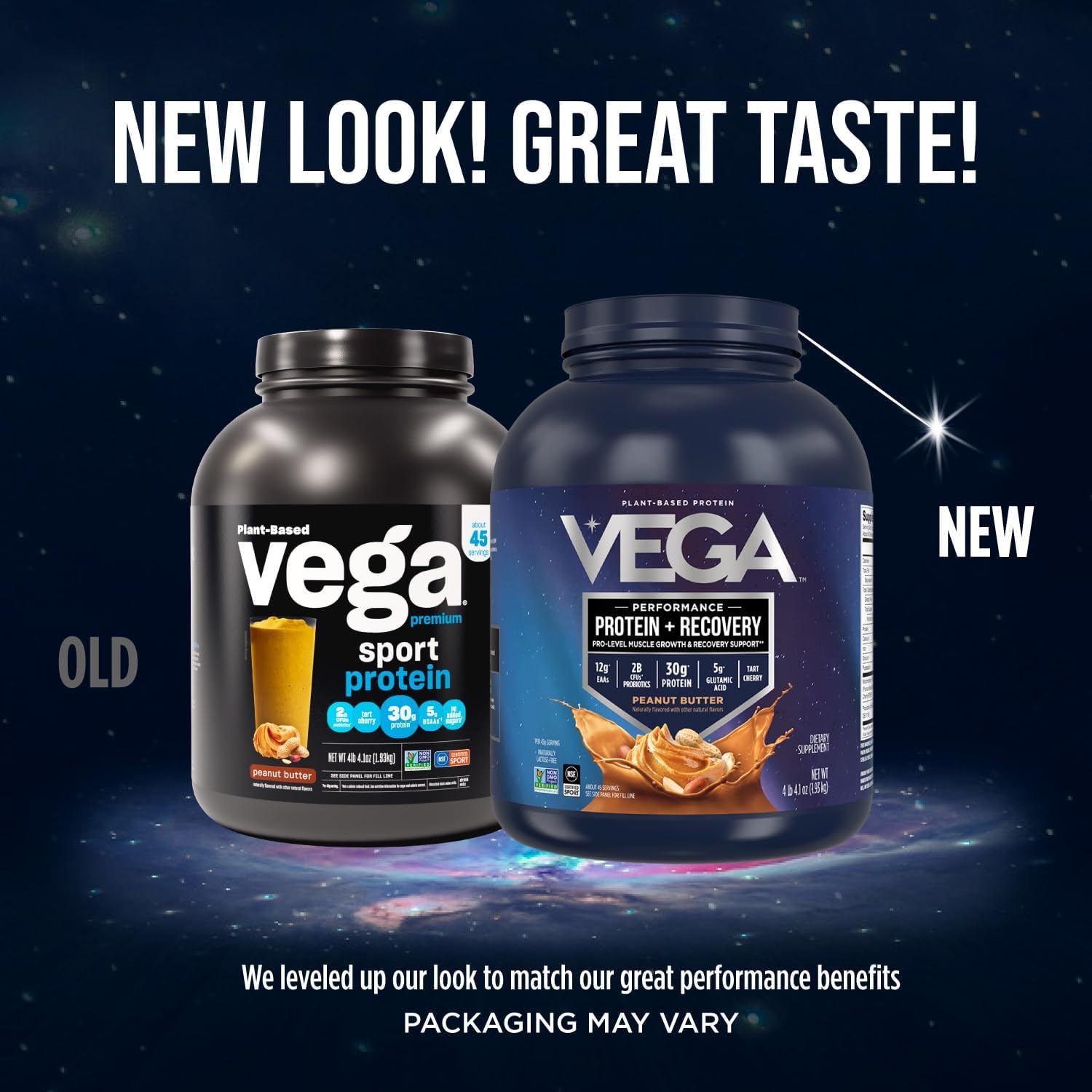 Vega Premium Sport Protein Peanut Butter Powder - 4lb 4.1 oz Plant Based Drink Mix, Vegan, Non GMO, Gluten Free, NSF Certified
