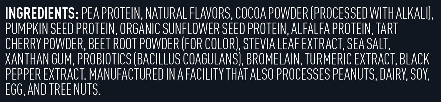 Vega Sport Premium Chocolate Vegan Protein Powder - 30g Plant-Based Protein, 5g BCAAs, Low Carb, Keto-Friendly, Dairy-Free, Gluten-Free, Pea Protein Sachets for Men & Women (12 Pack)