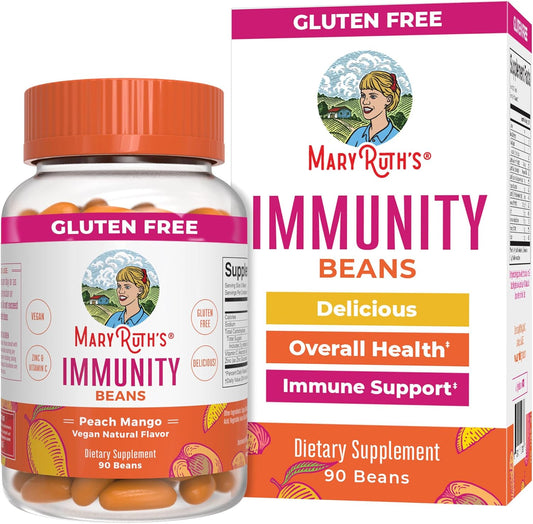 Vegan Adult Immunity Vitamins with Zinc & Vitamin C - 90 Count | Non-GMO, Gluten-Free Supplement for Ages 14+ by MaryRuth Organics