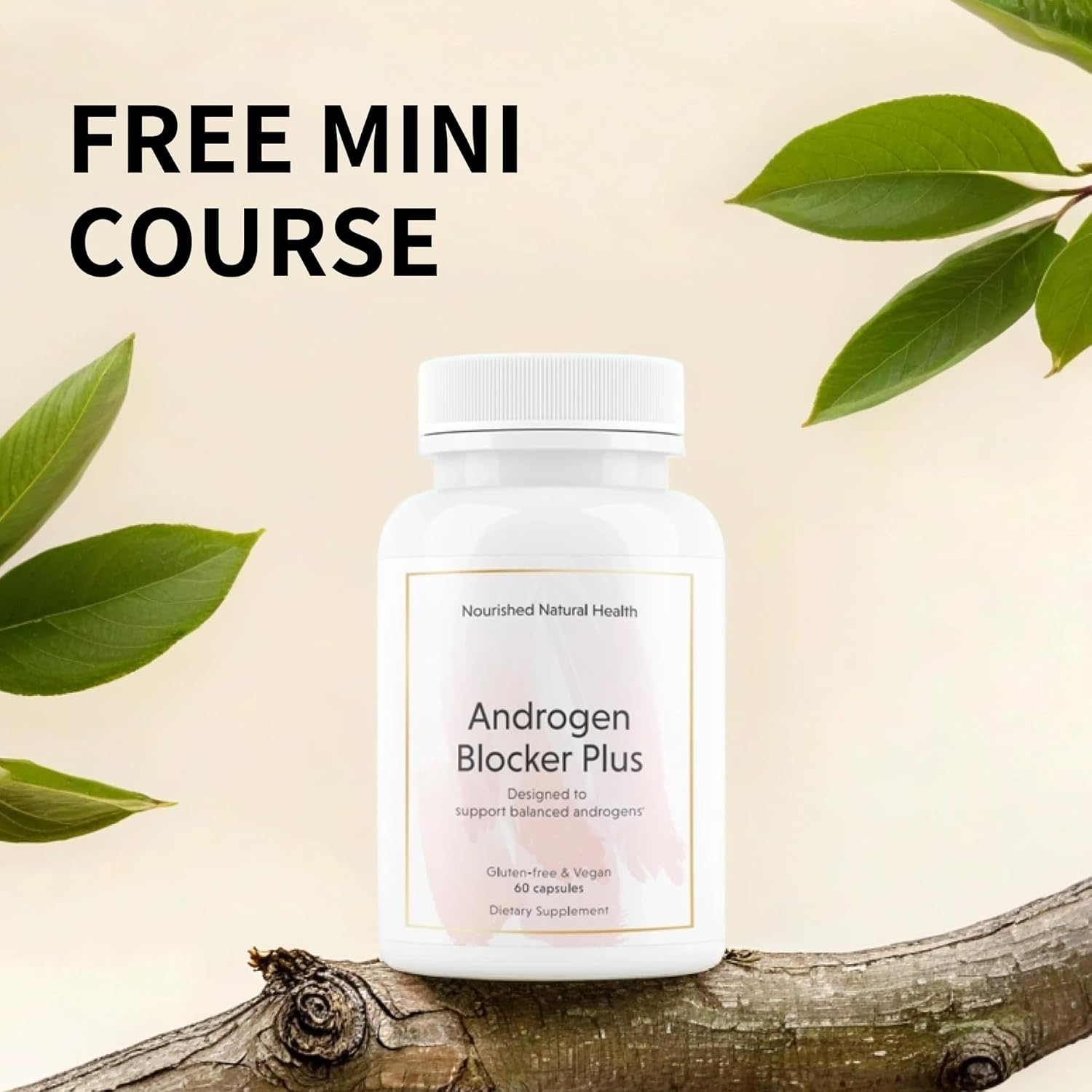 Vegan Androgen Blocker Plus Supplement for Women's Health - 360 Capsules with Zinc & Saw Palmetto for Wellness Support & Vitality