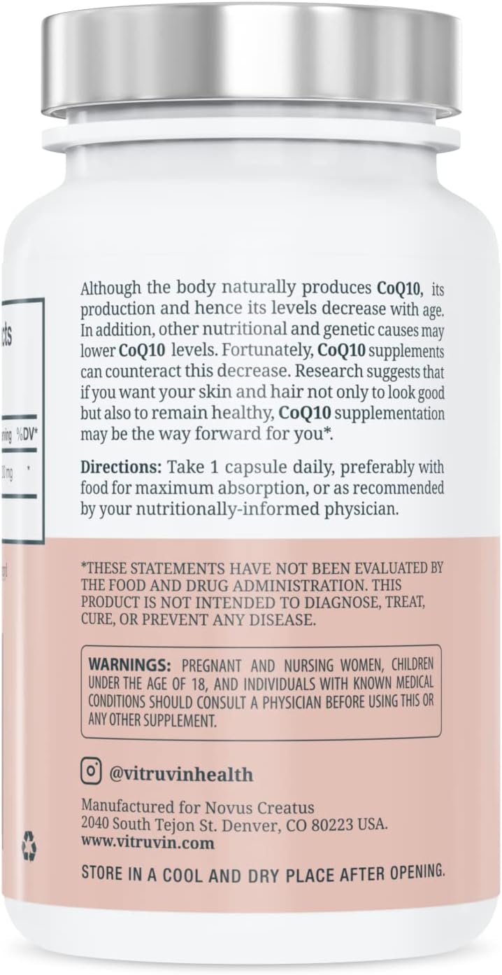 Vegan Beauty + Comfort Pack with COQ10, Trans-Resveratrol, and Curcumin for Healthy Skin, Heart, Joints, and Brain - Non-GMO, Gluten-Free