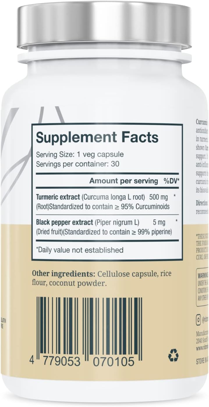 Vegan Beauty + Comfort Pack with COQ10, Trans-Resveratrol, and Curcumin for Healthy Skin, Heart, Joints, and Brain - Non-GMO, Gluten-Free