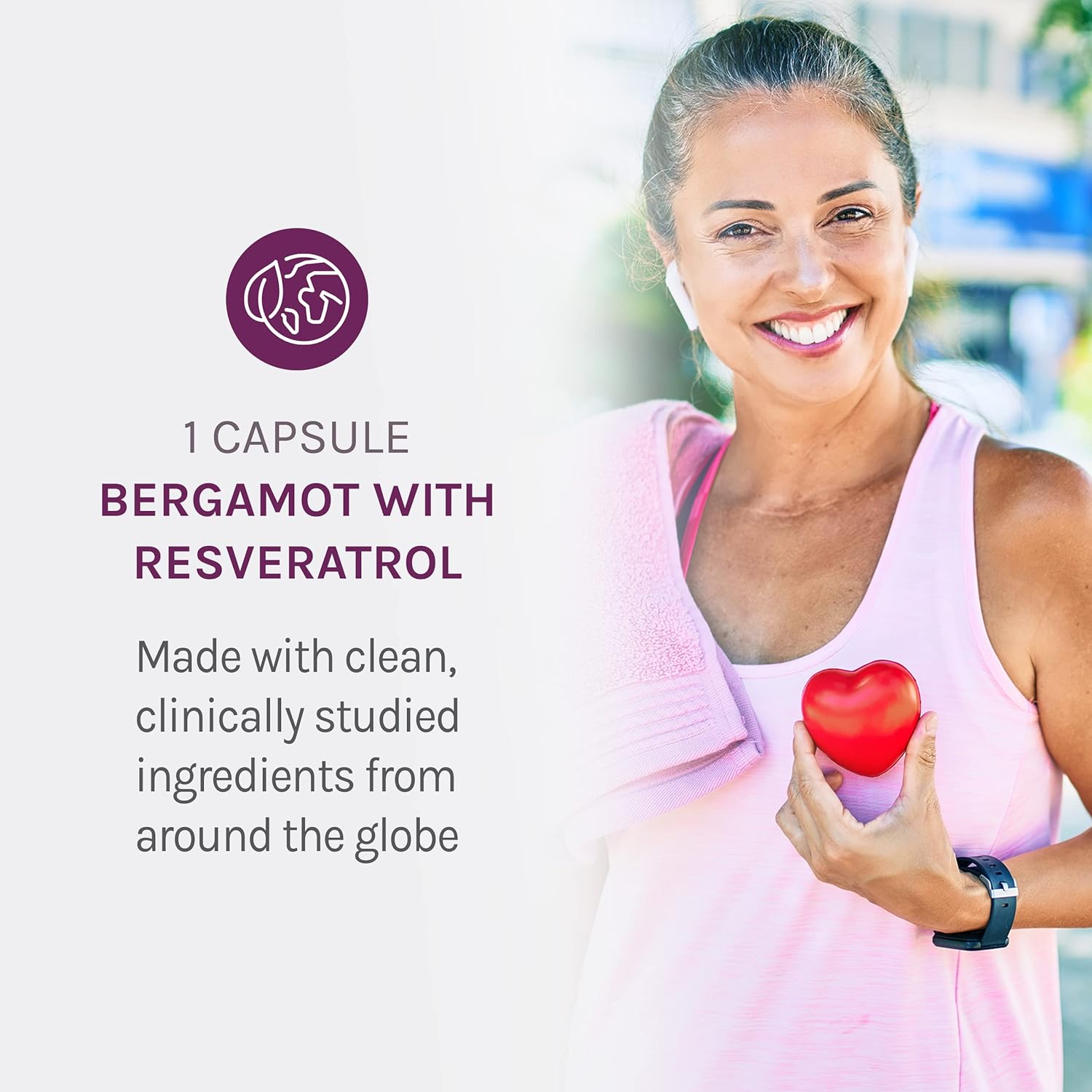 Vegan Bergamot Cholesterol Support Capsules with Resveratrol & Daily Nutritional Supplement - 30 + 180 Caps