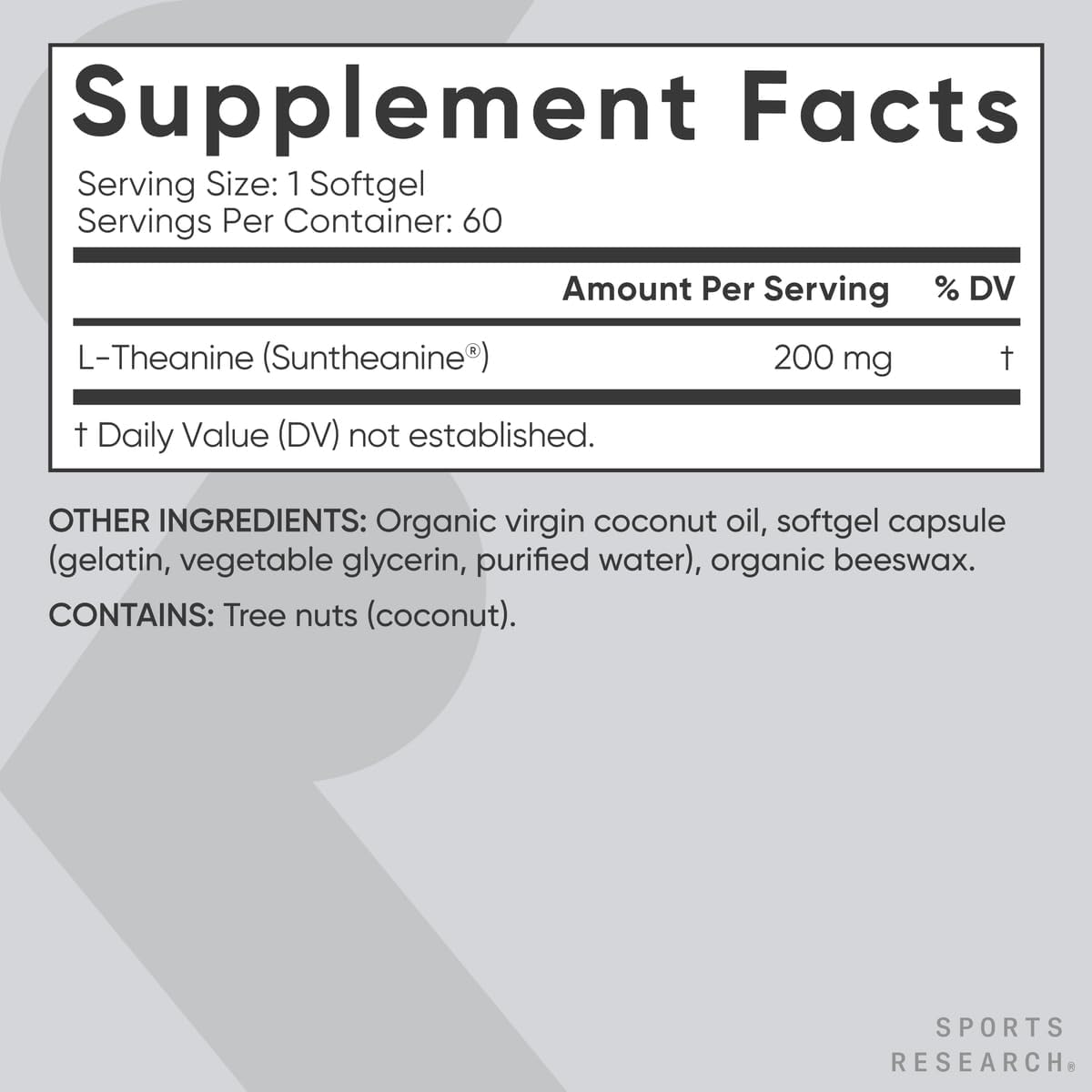 Vegan Biotin 10,000mcg with Coconut Oil Softgels & L-Theanine Supplement 200mg for Focus & Relaxation - 4 Month Supply