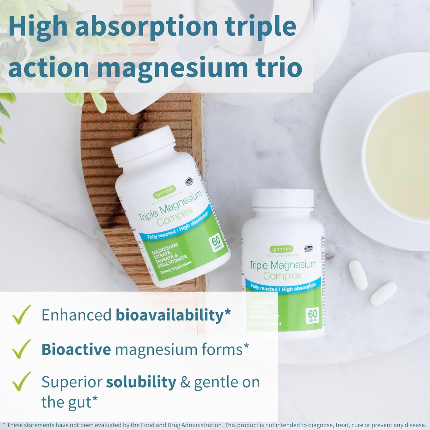 Vegan Bundle: Triple Magnesium Complex with High Absorption Curcumin - Enhanced Absorption for Optimal Health