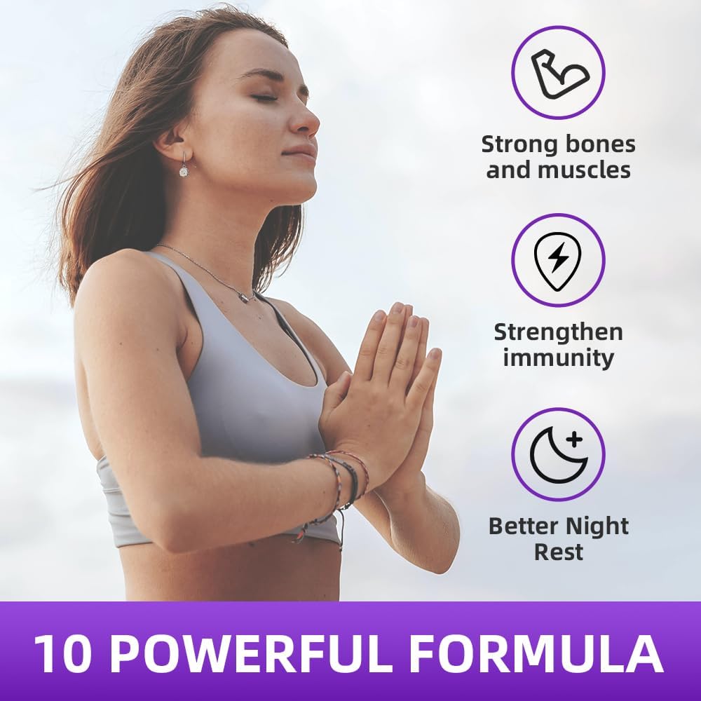 Vegan Calcium Magnesium Zinc Gummies for Women - Chewable Supplement for Bone Strength - High Absorption - Elderberry Flavor - 60 Gummies