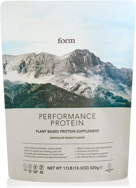 Vegan Chocolate Peanut Protein Powder - 30g Plant-Based Protein with BCAAs, Ideal for Post Workout Recovery