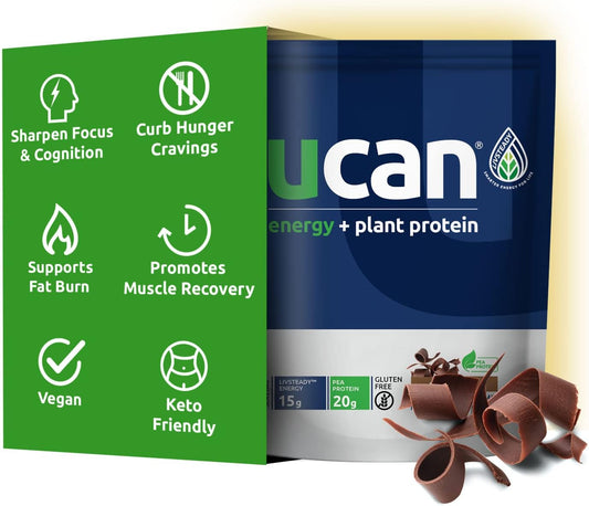 Vegan Chocolate Protein Powder with 20g Pea Protein - No Added Sugar, Keto-Friendly, Gluten-Free - Plant Based Protein Shake Mix - 12 Servings