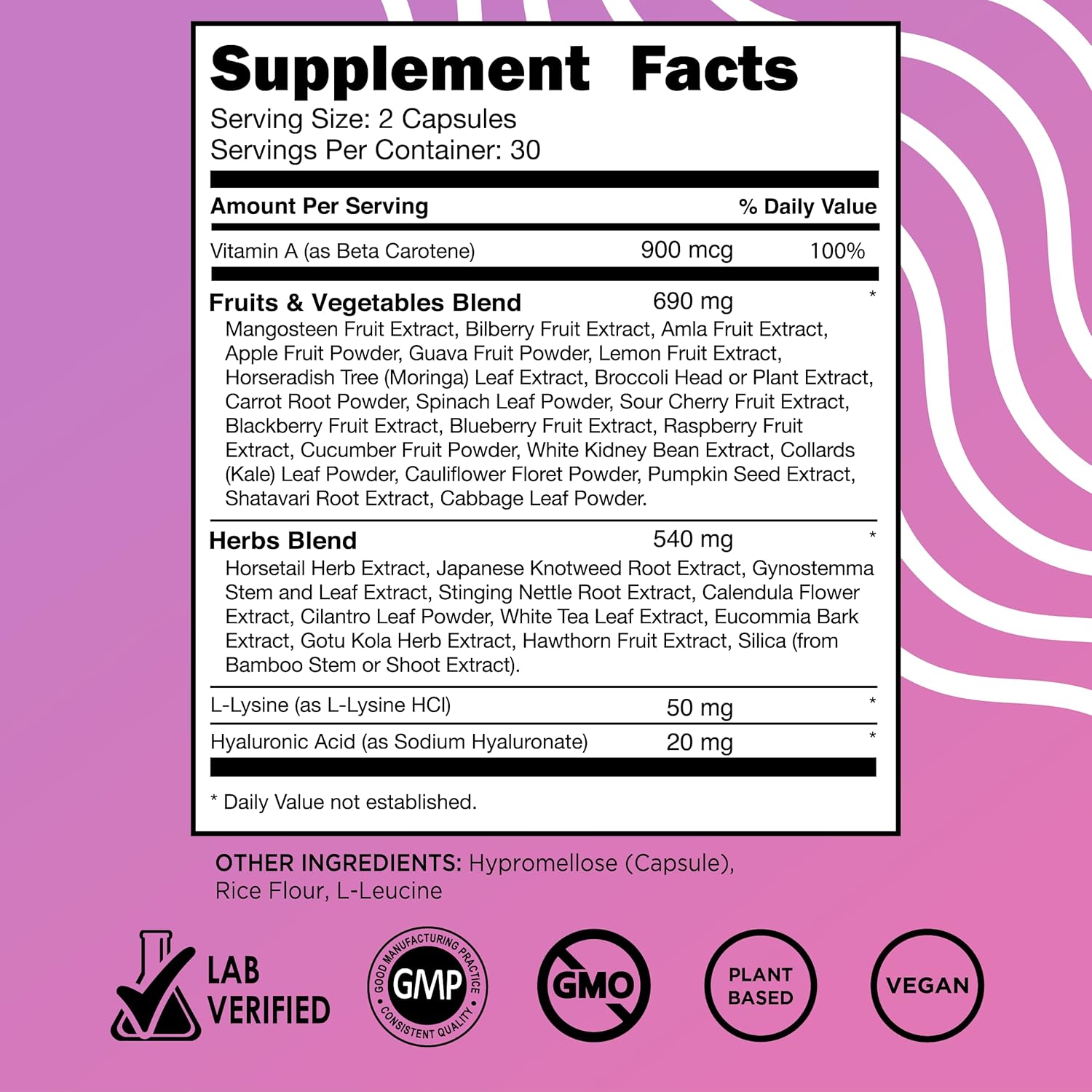 Vegan Collagen Booster with Probiotic Complex for Essential Vitamins