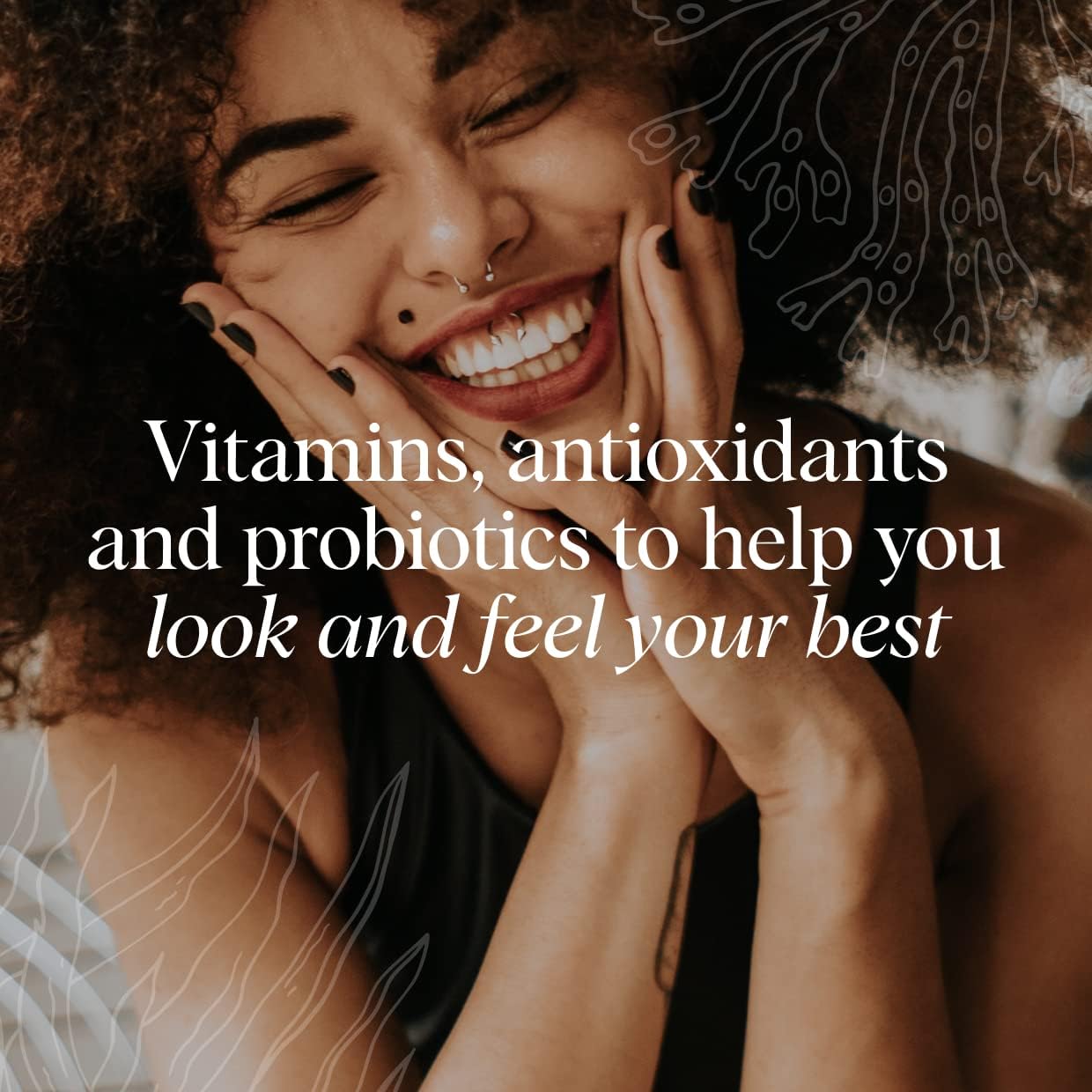 Vegan Collagen & Probiotics Bundle: Aloe Vera - Vanilla Flavor, 20 Servings + 60 Capsules - Hair, Skin, & Nails Support