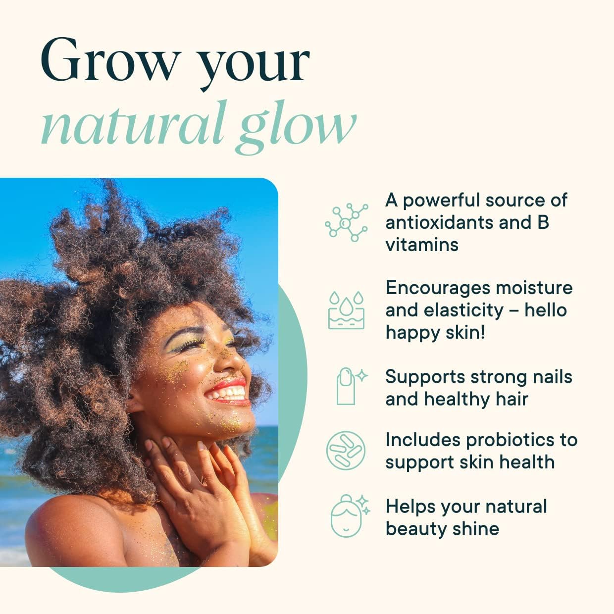 Vegan Collagen & Probiotics Bundle: Aloe Vera - Vanilla Flavor, 20 Servings + 60 Capsules - Hair, Skin, & Nails Support