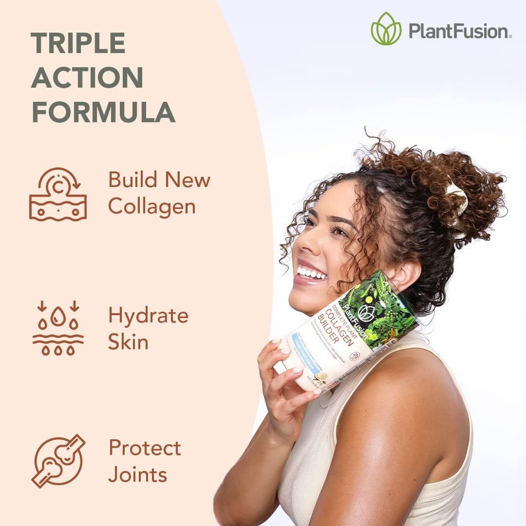 Vegan Collagen Protein Powder for Muscle, Joints, Hair, Skin & Nails - Chocolate Flavor, Keto & Gluten Free - 11.43 oz